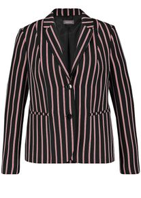 SAMOON, Damen Blazer, Rot / Schwarz / Weiß