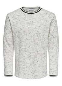 Only & Sons Only & Sons, Herren Sweatshirt, Schwarz / Weiß