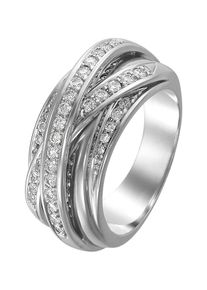 Christ, Damen Ring, Silber / Wei&szlig;