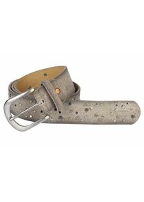 Heine, Damen Gürtel mit Nieten, Taupe