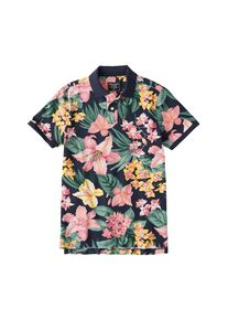 Abercrombie & Fitch Abercrombie & Fitch, Herren Poloshirt 'CORE POLO PRINT', Navy / Mischfarben / Rosa