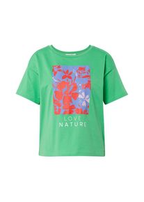 Tom Tailor Denim, Damen T-Shirt, Blau / Apfel / Orangerot