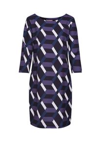 Cartoon, Damen Kleid, Lila / Schwarz