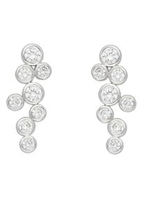 Firetti, Damen Ohrstecker 'Rhodiniert, massiv', Silber