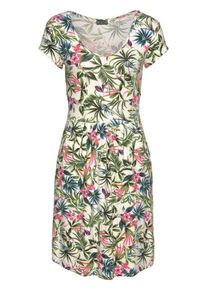 Laura Scott, Damen Jerseykleid, Mischfarben / Weiß