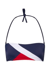Tommy Hilfiger Underwear, Damen Bikinitop 'BANDEAU', Navy / Rot / Weiß