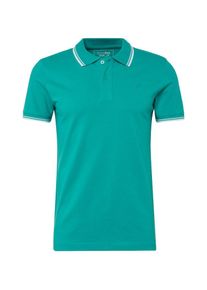 Tom Tailor Denim, Herren Poloshirt, Türkis / Weiß