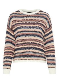 V&eacute;ro Moda VERO MODA, Damen Strickpullover, Nachtblau / Altrosa / Naturwei&szlig;