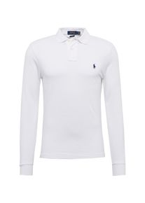Polo Ralph Lauren, Herren Poloshirt 'LSKCSLIMM2-LONG SLEEVE-KNIT', Weiß