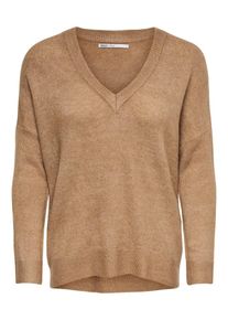 Only, Damen Pullover 'onlORLEANS', Braun