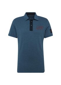 Tom Tailor, Herren Poloshirt 'polo with colorful details', Pastellblau