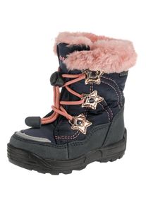 Richter, M&auml;dchen Winterstiefel, Ultramarinblau / Neonblau / Ros&eacute;