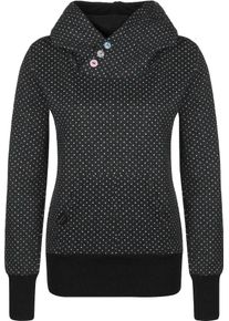 Ragwear, Damen Kapuzenpullover 'Chelsea Dots W', Schwarz