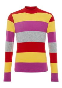 name it, M&auml;dchen Pullover, Limone / Graumeliert / Orchidee / Rot