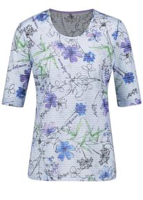 Gerry Weber, Damen Shirt, Blau / Rauchblau / Hellgrün / Helllila / Schwarz