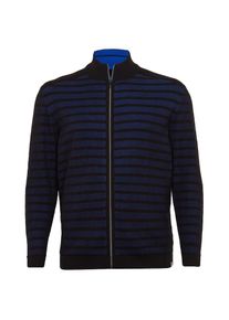 Tom Tailor, Herren Strickjacke, Blau / Schwarz