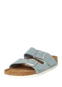 Birkenstock, Damen Pantolette 'Arizona Suede', Hellblau
