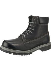 Tom Tailor, Herren Schnürstiefeletten, Hellgrau / Schwarz