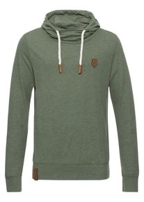 Naketano, Herren Sweatshirt 'Diese Nüsse', Grünmeliert