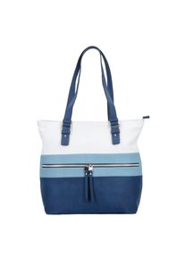 Tom Tailor, Damen Shopper 'Marit', Hellblau / Dunkelblau / Naturweiß