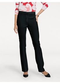 Heine, Damen Marlenehose mit Biesen, Schwarz