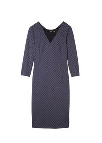 Sandwich, Damen Kleid, Dunkellila / Schwarz