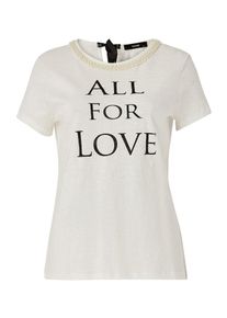 Hallhuber, Damen Statet-Shirt, Schwarz / Weiß