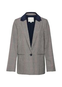Tom Tailor Denim, Damen Blazer, Beige / Navy / Graumeliert
