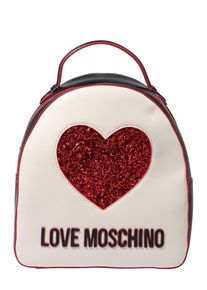 Love Moschino, Damen Rucksack 'JC4116PP17', Beige / Rot / Schwarz
