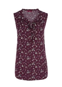 s.Oliver RED LABEL, Damen Blusentop, Mischfarben / Rotviolett