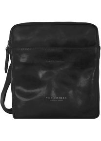 The Bridge, Damen Sfoderata Luxe Donna Umhängetasche Leder 23 cm, Schwarz