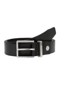 Calvin Klein, Herren Lederg&uuml;rtel mit Dornschlie&szlig;e 3.5cm, Schwarz