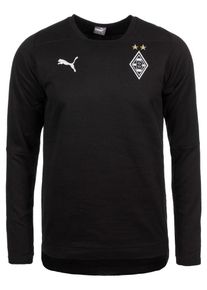 Puma, Herren 'Borussia Mönchengladbach Casuals' Sweatshirt, Schwarz