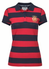 Tom Tailor Polo Team, Damen Poloshirt, Hellrot / Schwarz