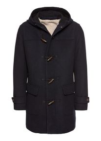 Selected Homme, Herren Dufflecoat 'SLHDUFFEL WOOL COAT W', Schwarz