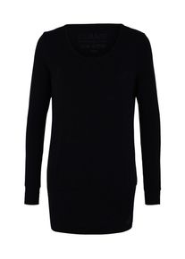 Curare Yogawear, Damen Langes Sporttop, Schwarz