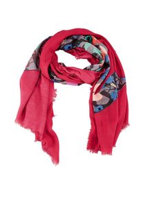 s.Oliver RED LABEL, Damen XXL-Schal mit floralem Print, Mischfarben / Dunkelpink