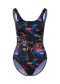 Calvin Klein Swimwear, Damen Badeanzug, Mischfarben / Schwarz
