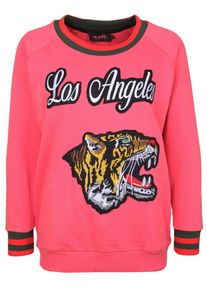 miss goodlife, Damen Sweatshirt 'AMOUR', Cranberry