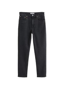 Mango, Damen Jeans 'Newmom', Schwarz