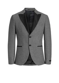 Jack & Jones JACK & JONES, Herren Blazer, Schwarz / Weiß