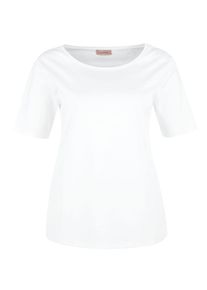 TRIANGLE, Damen Basic Interlock-Shirt, Wei&szlig;
