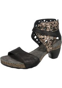 Think!, Damen Sandalen 'Traudi', Bronze / Schwarz