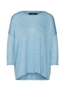 Véro Moda VERO MODA, Damen Pullover 'VMBRIANNA 3/4 OVERSIZE BLOUSE', Hellblau