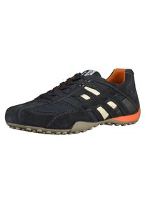Geox, Herren Sneaker, Beige / Dunkelblau / Dunkelorange