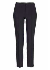 MAC, Damen Slim-fit-Jeans 'Anna Zip', Schwarz