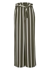 Pieces, Damen Hose, Oliv / Weiß