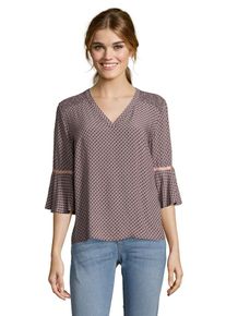 Cartoon, Damen Bluse, Hellblau / Beere