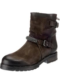 JOLANA & FENENA JOLANA & FENENA, Damen Biker Boots, Schoko