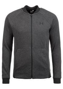 Under Armour, Herren Bomber Trainingsjacke 'Unstoppable 2x Knit', Dunkelgrau / Schwarz